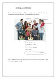 English Worksheet: Modern family worksheet