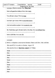 English Worksheet: preparing for the trip