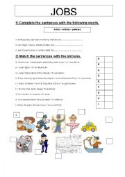 English Worksheet: Jobs 