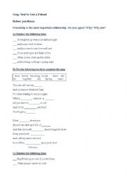 English Worksheet: Song 