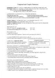 Clauses and Complex/Compound Sentences Practice