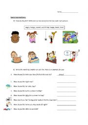 English Worksheet: Exercise Emotions