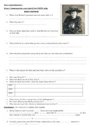 English Worksheet: EMILY DAVISON (A SUFFRAGETTE)