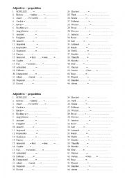 English Worksheet: Test_on_adjective_preposition