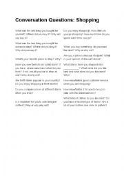 English Worksheet: conversation questions
