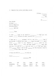 English Worksheet: Formal letter - Fill  in the gaps