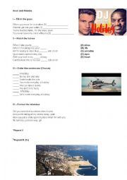 English Worksheet: DJ Antoine feat Akon - Holiday