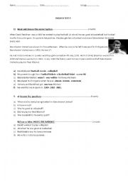 English Worksheet: english exam 3rd grade
