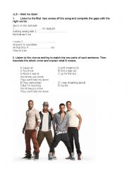 English Worksheet: Popsong