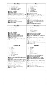 English Worksheet: REcipes