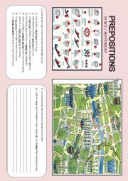 English Worksheet: Prepostions of place and movement