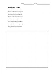 English Worksheet: Monster body 