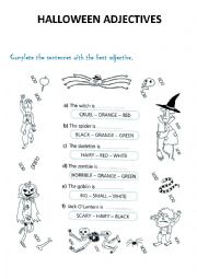 Halloween adjectives