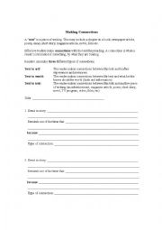 English Worksheet: Making Connections