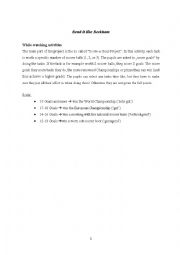 English Worksheet: Bend it like Beckham - Film Project