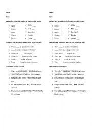 COUNTABLE AND UNCOUNTABLE NOUNS