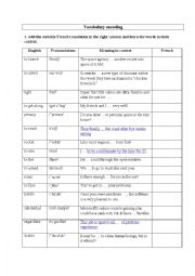 English Worksheet: VOCAB ENCODING EXERCISES (AFTER RC MARS MISSION PLAN LAUNCHED BY US MILLIONAIRE SPACE TOURIST DENNIS TITO)