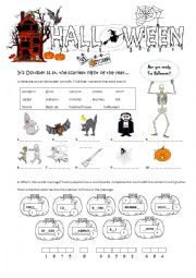 English Worksheet: HALLOWEEN