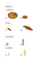 English Worksheet: mixed nouns for primary schools kids