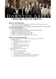 English Worksheet: Downton Abbey - Video Worksheet