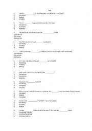 English Worksheet: indefinite Pronouns TEST