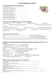 English Worksheet: grammar quiz