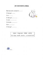 English Worksheet: Description of an animal