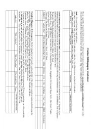 English Worksheet: MLA Citation Worksheet