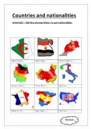 counties and nationalities