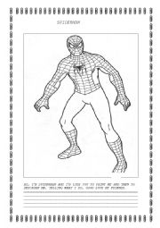 English Worksheet: SPIDERMAN