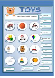 English Worksheet: TOYS 1