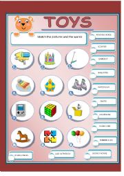 English Worksheet: TOYS 2