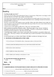 English Worksheet: READING EXAM