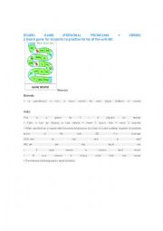 English Worksheet: board game 