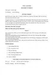English Worksheet: description of a friend