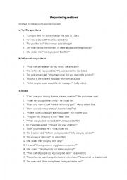 English Worksheet: Reported Speech