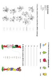 English Worksheet: for elementary