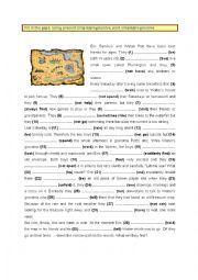 English Worksheet: Present & Past, Simple & Progressive (3)