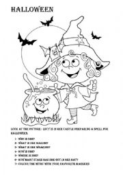 English Worksheet: Halloween