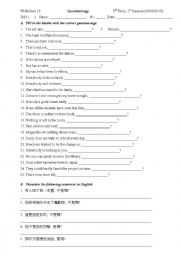 question tags esl worksheet by mandy7312002