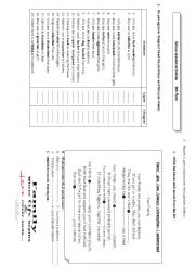 English Worksheet: Group session activities  9th form Tunisian pupills