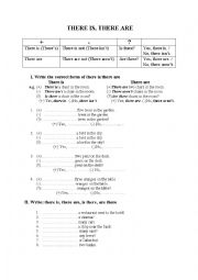 English Worksheet: There is/ There are 