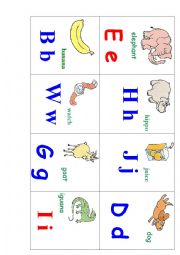 English Worksheet: ABC bingo 