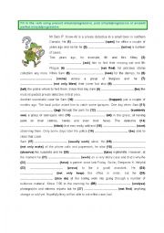English Worksheet: Present, Past & Present Perfect - Simple & Progressive (3)