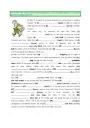 English Worksheet: Present, Past & Present Perfect - Simple & Progressive (3)