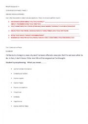 English Worksheet: Trinity B2++ or grade 9