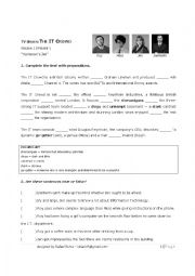 English Worksheet: Movie Activity - TV Series THE IT CROWD S01E01