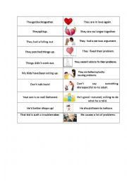 English Worksheet: Relationship Vocabulary