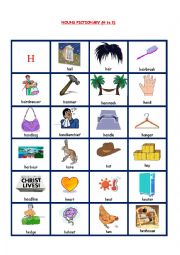 English Worksheet: NOUNS PICTIONARY 5