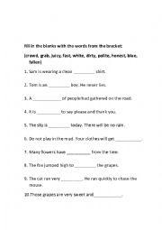 English Worksheet: LEARNING ENGLISH IS FUN